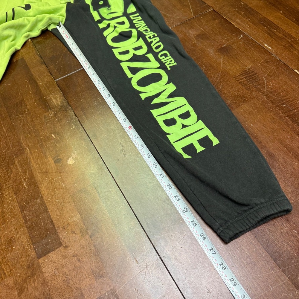 Hot Topic Rob Zombie Sweatpants Womens L Green Black Living Dead Girl Jogger - Picture 5 of 7